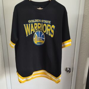 NBA Black and Yellow Warriors Jersey
